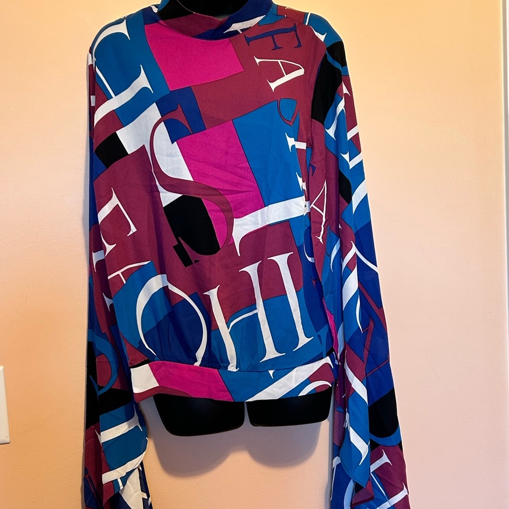 Ashley Steward Flare Blouse
